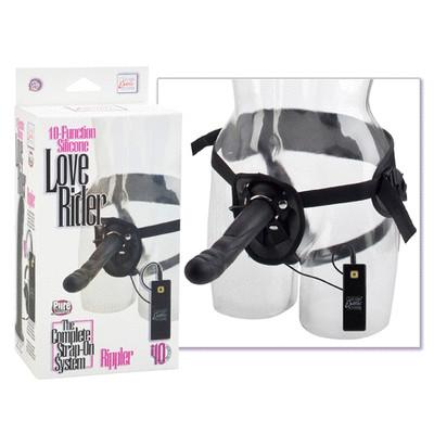 10-Function Silicone Love Rider Rippler - Black