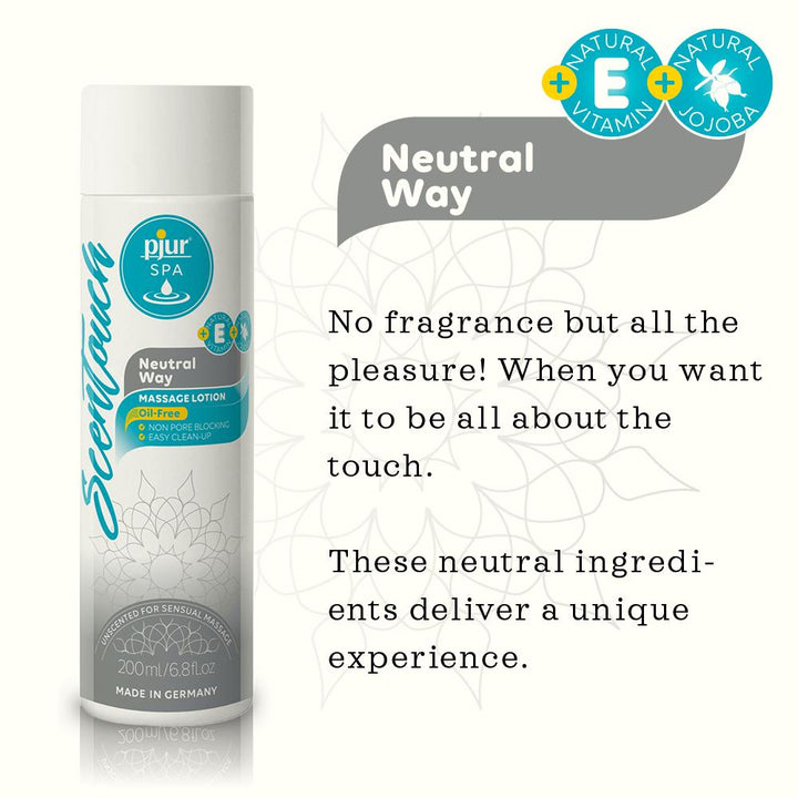 PJUR SPA SCENTOUCH NEUTRAL MASSAGE LOTION 200ML - joujou.com.au